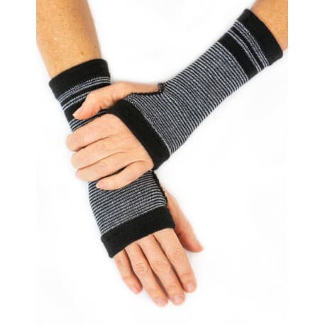 Funq Wear Handledsvärmare Ull Svartgrå Dam - M/L