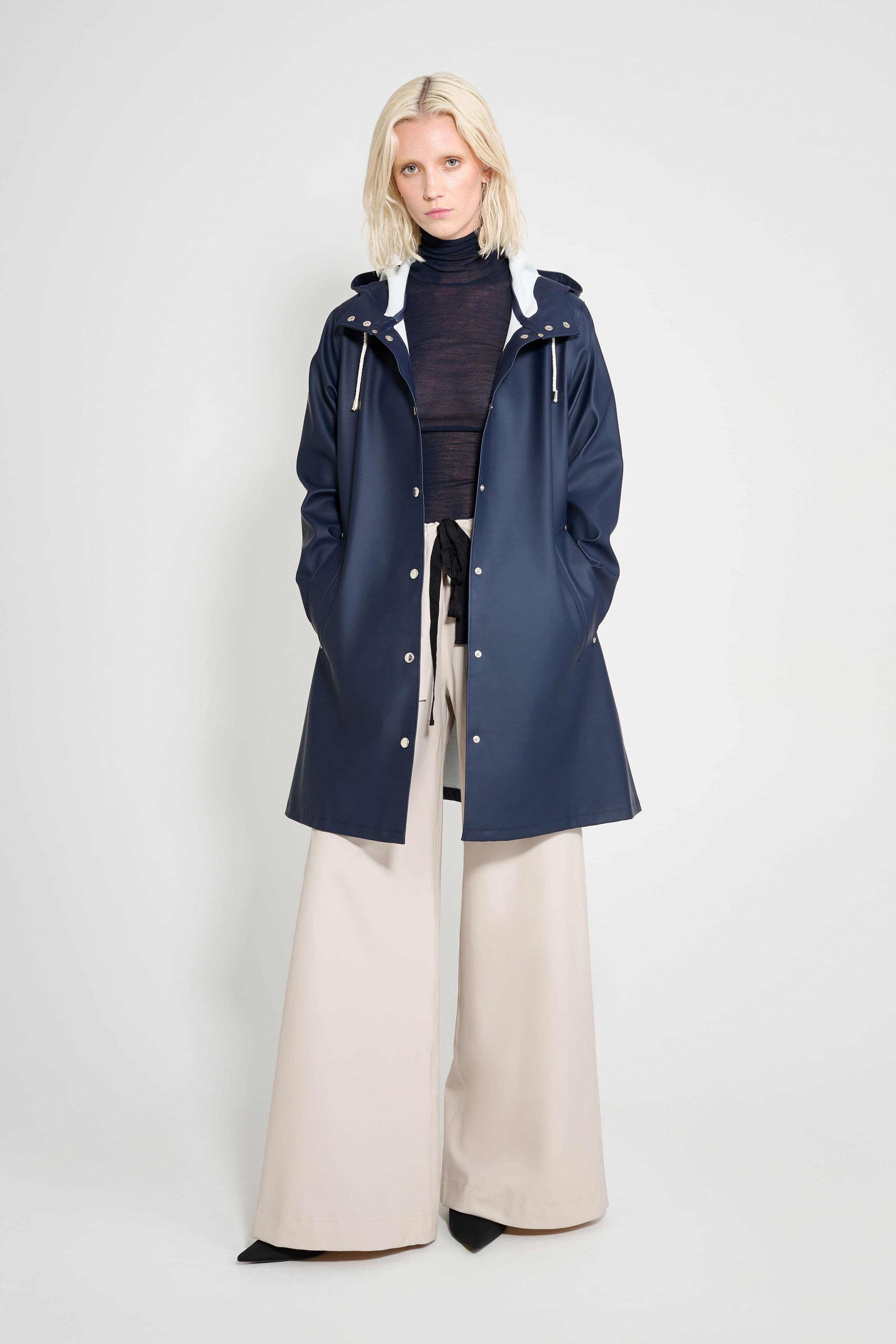 Mosebacke Original A-Line Raincoat Navy