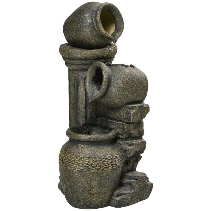 Fontän justerbar pump 25x24x60 cm