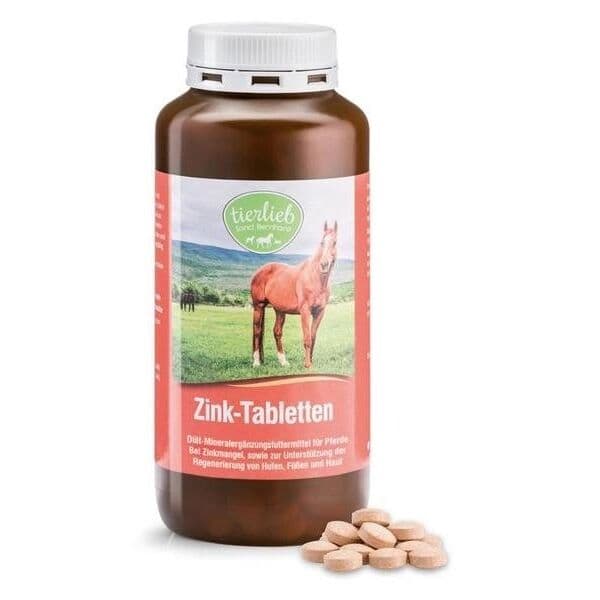 TIERLIEB Ekologiskt zink för hästar (500 tabletter)