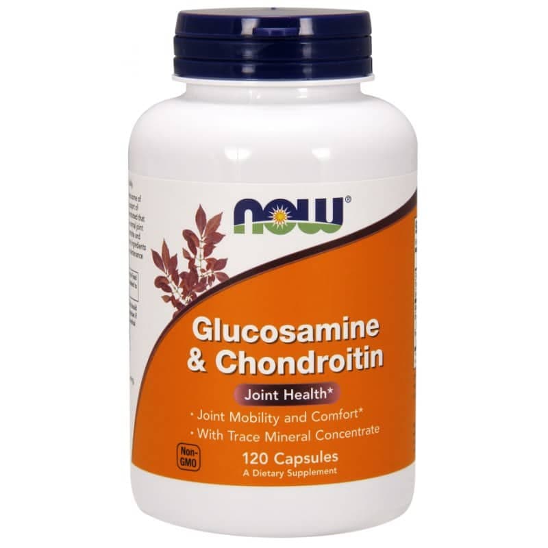 NOW Foods - Glukosamin och kondroitin med koncentrat av spårmineraler + 120 kapslar
