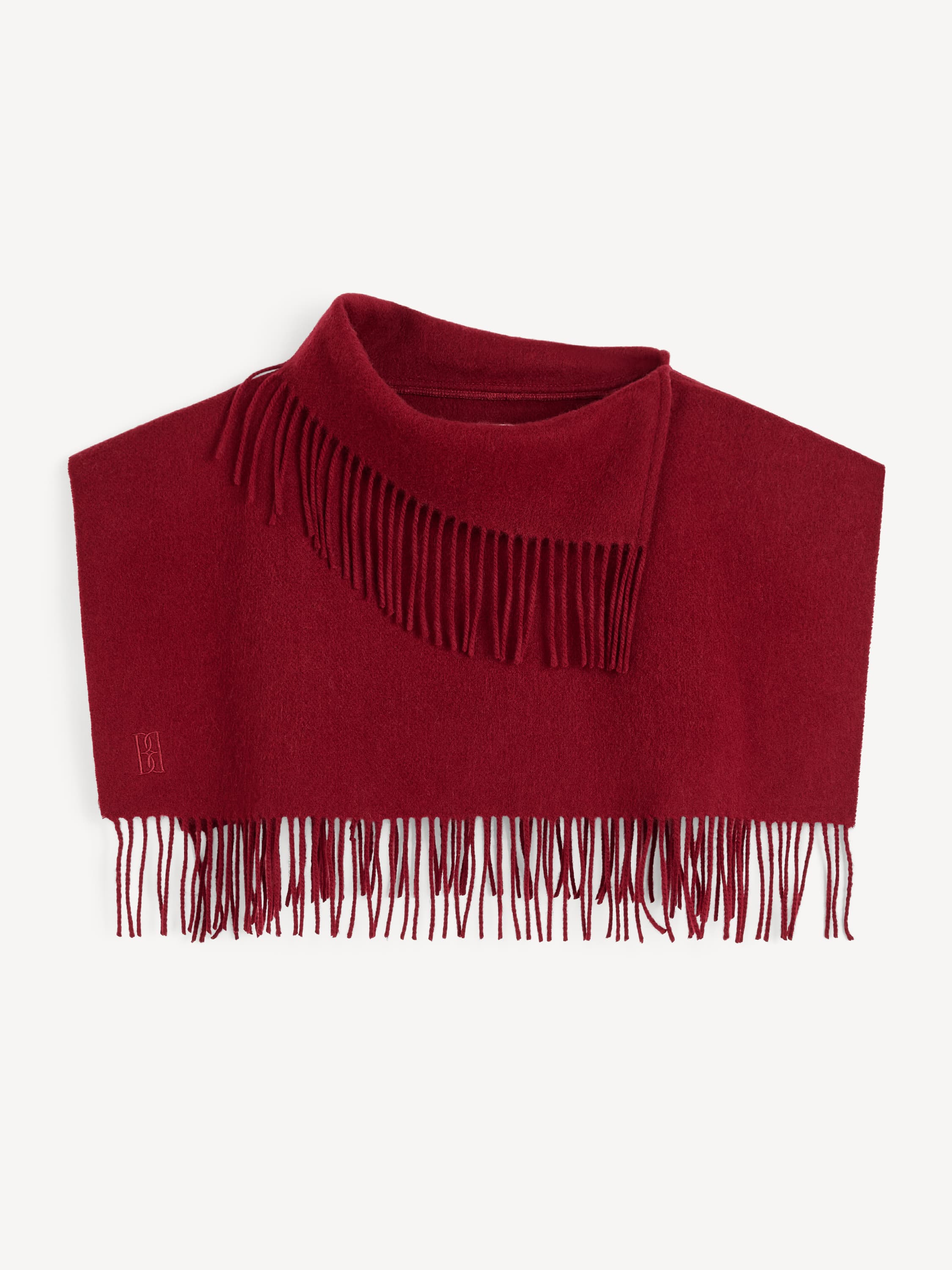 Turtla wool fringe bib