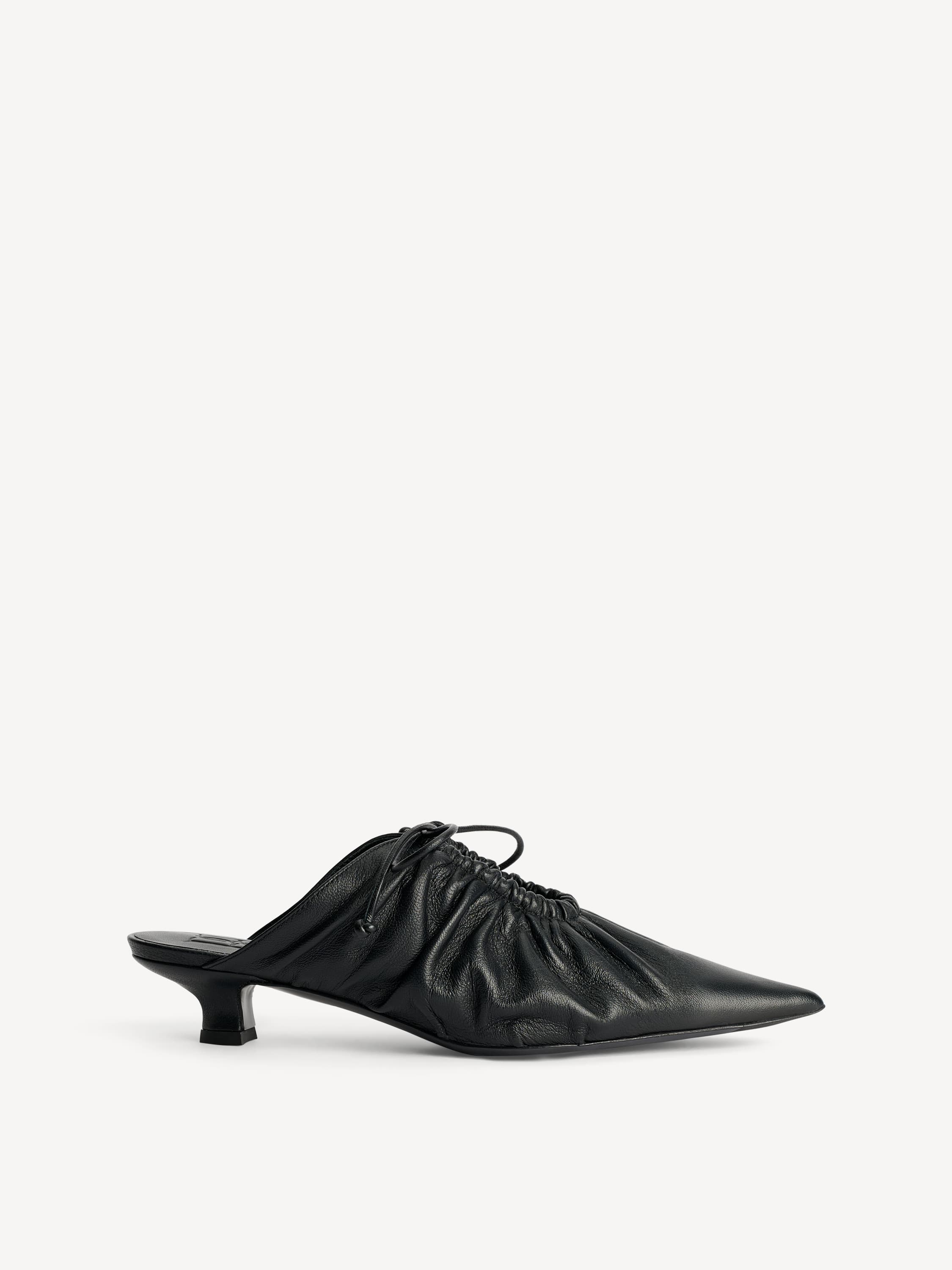 Masey leather mules