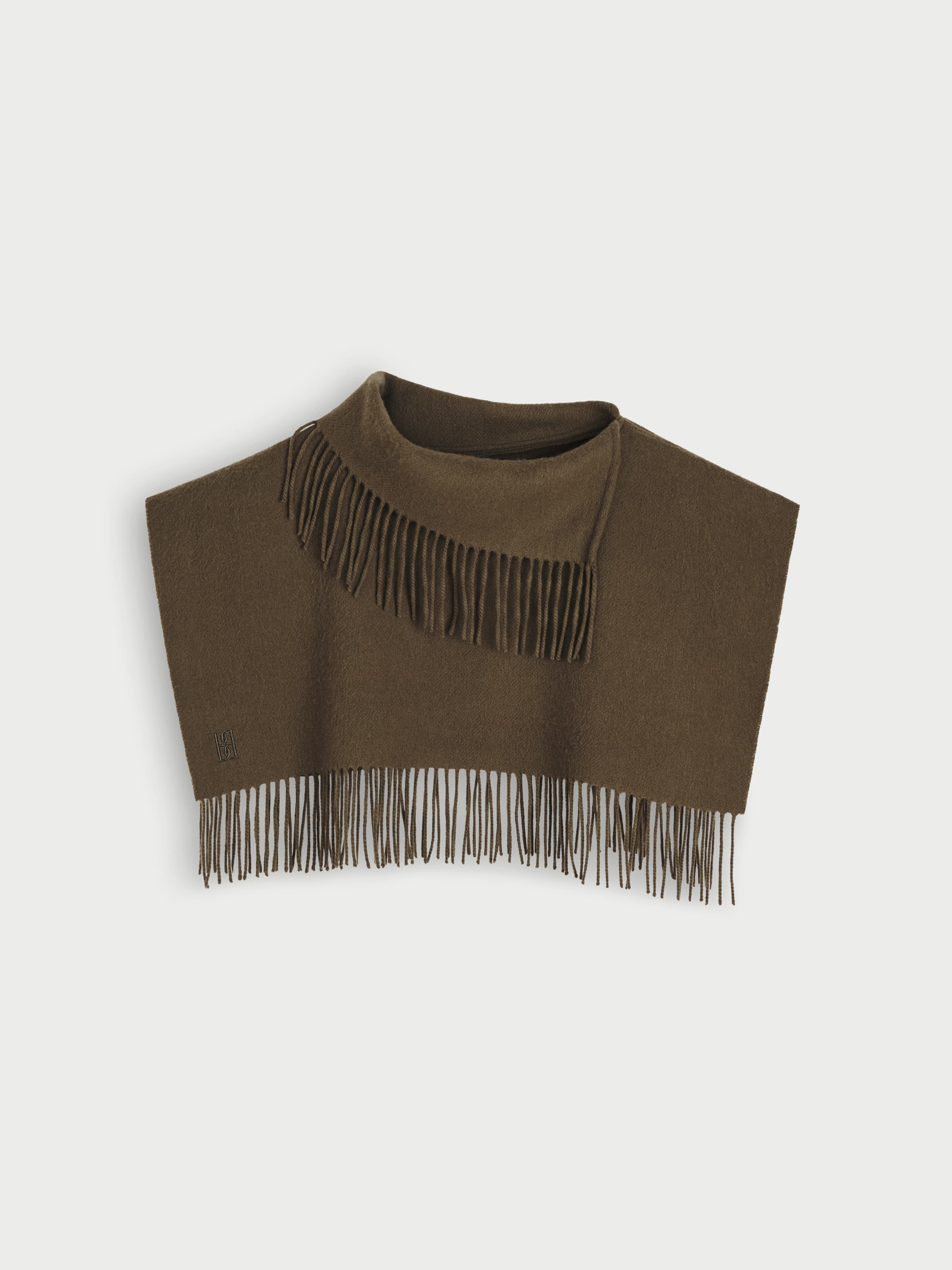 Turtla wool fringe bib