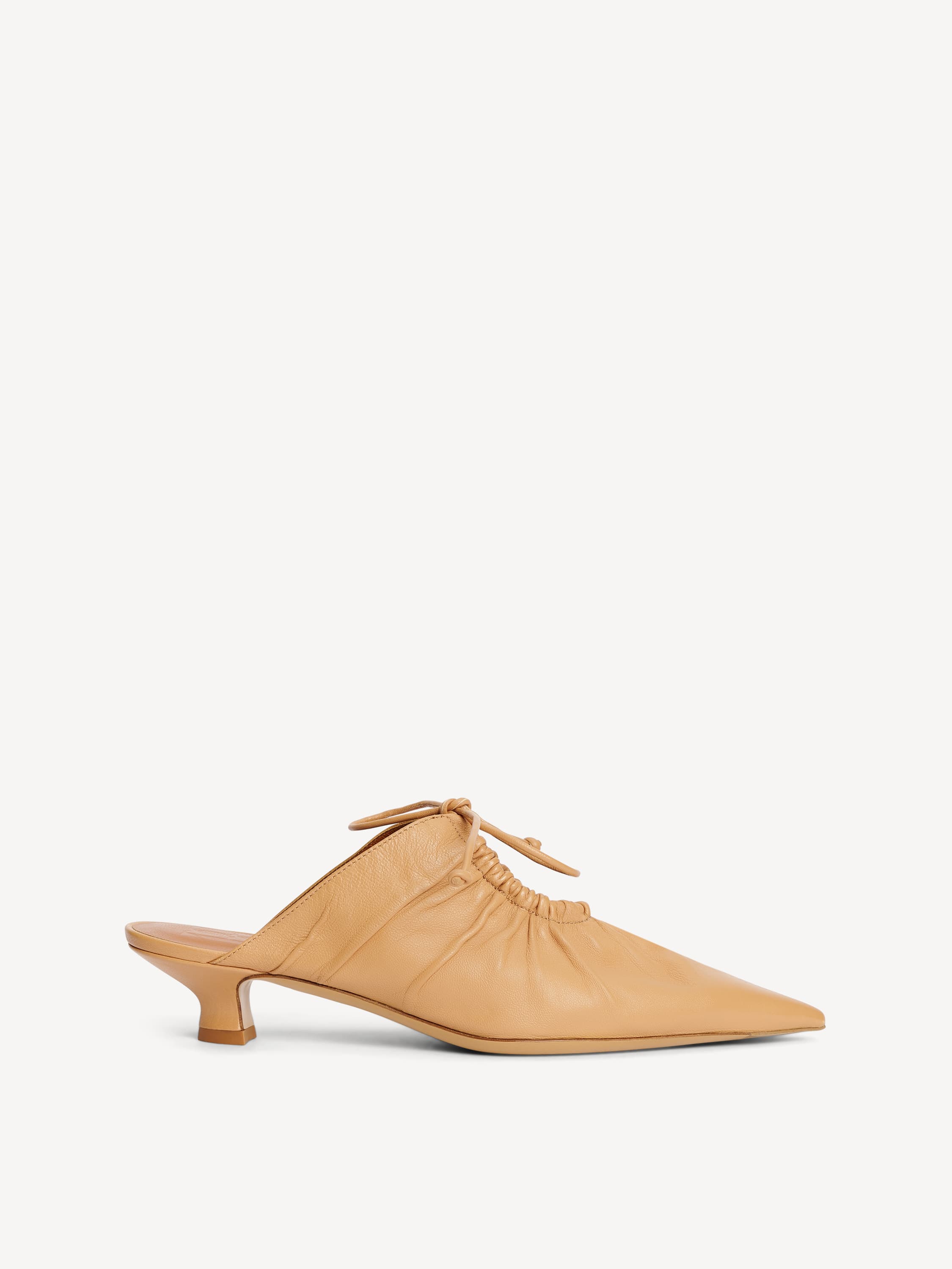 Masey leather mules