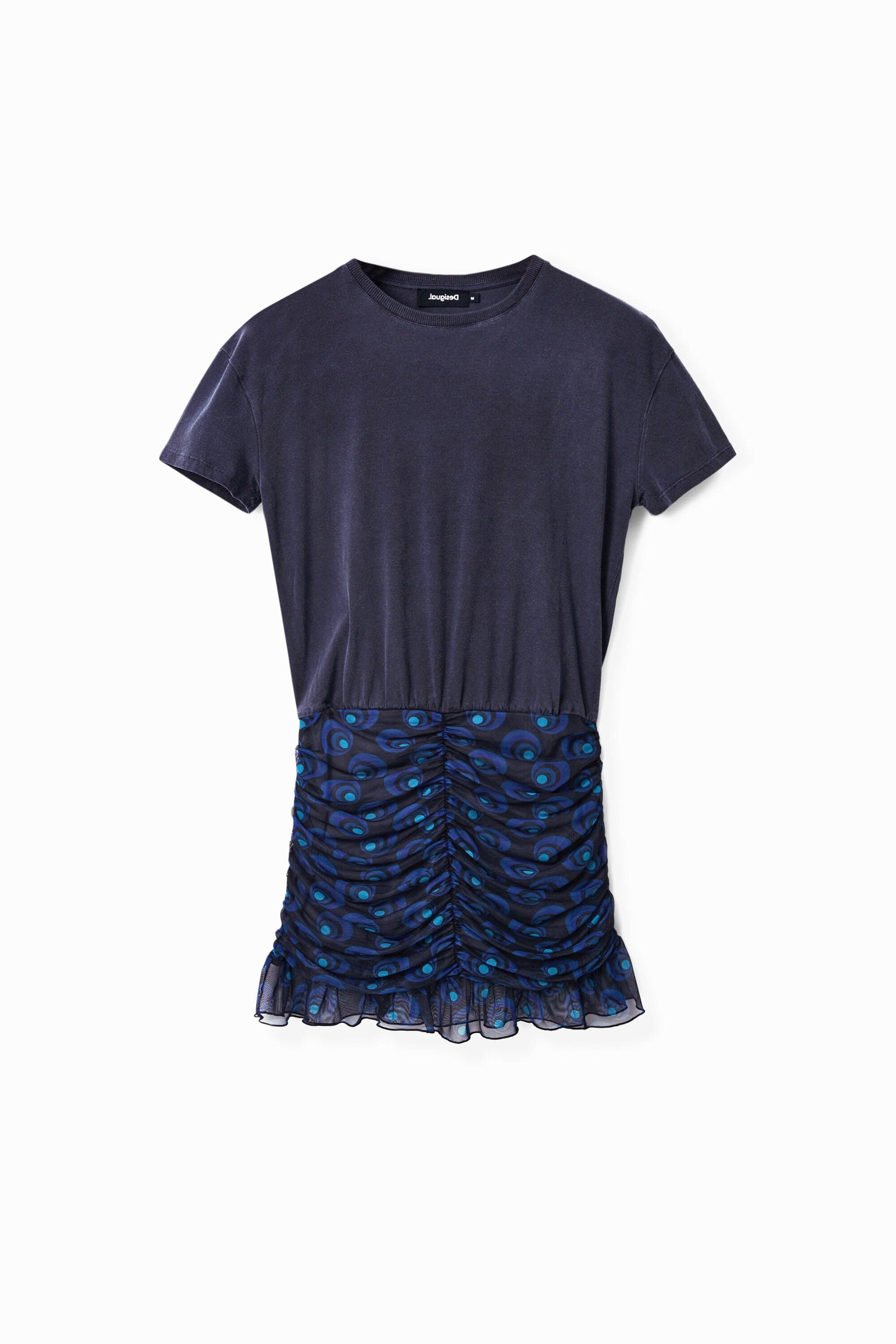Desigual, Short two-piece dress, Blue, S