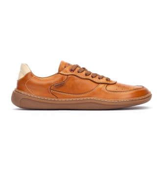 Pikolinos unisex. U9F-6363C1 Aranjuez bruna lädertofflor (45), Hud, Karta, Nyckelband, Casual
