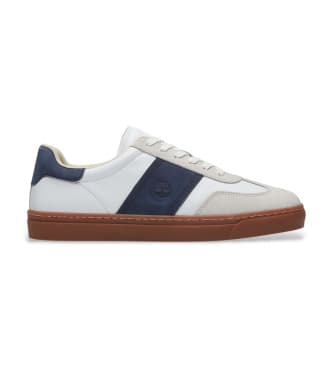 Timberland för män. TB0A43GGAFY1 Lisbon Street träningsskor i vitt, blått läder (45.5), Hud, Karta, Nyckelband, Casual