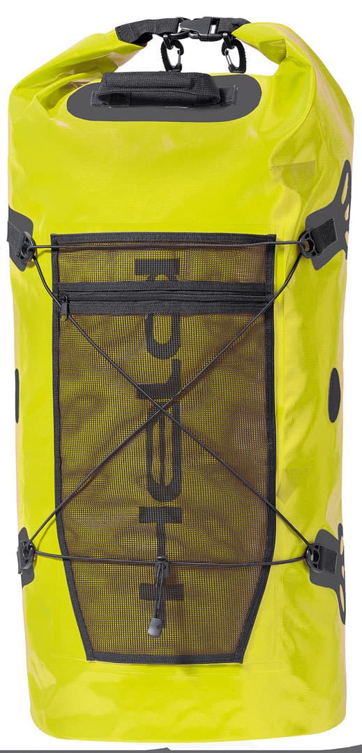 Held Roll-Bag Bagage väska, svart-gul, storlek 51-60l för män