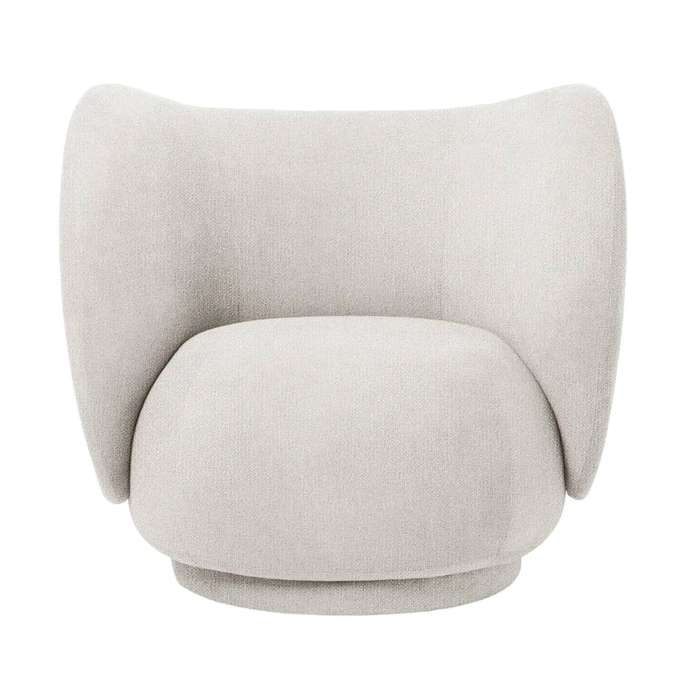 Ferm Living, Rico Lounge Fåtölj Boucle - Off-White