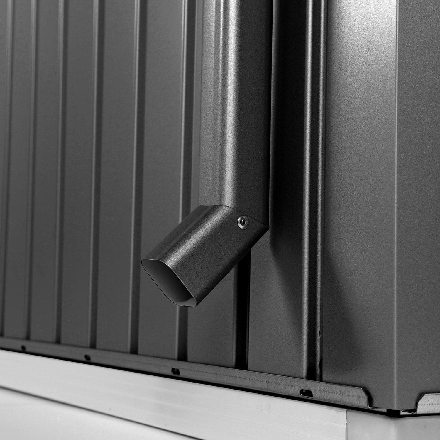 Biohort, Europa stuprörset trädgårdsskjul metallic mörkgrå