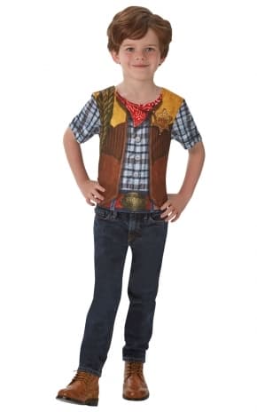 Cowboy T-shirt Maskeraddräkt Barn M