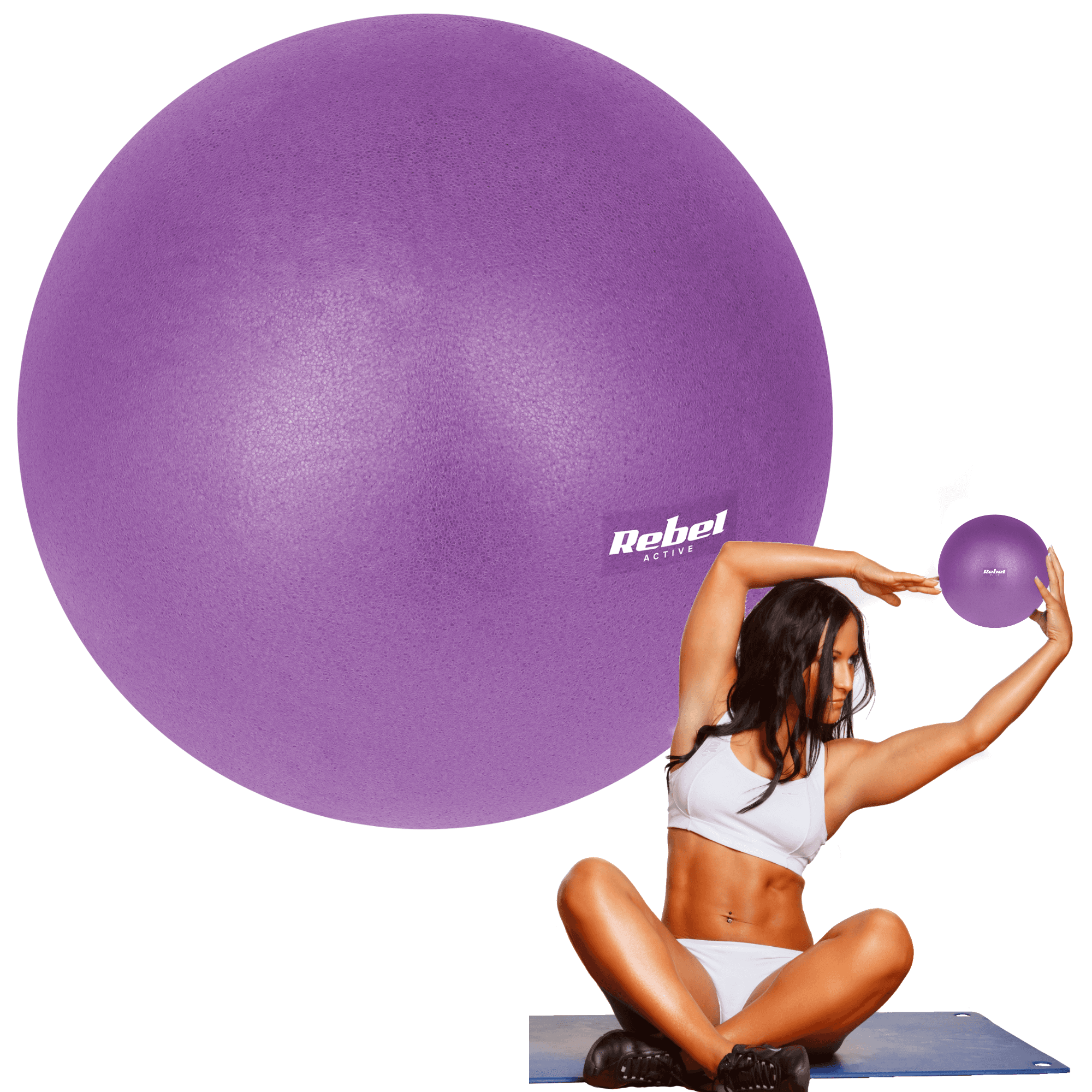 Mini gymnastikboll för pilates rehabilitering 25cm Rebel