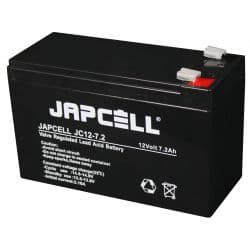 JAPCELL JC12-7.2 F2 (6,3 mm) AGM-batteri - Batteri