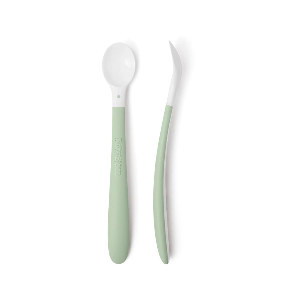 Babybjörn skedar, 2-packPowder Green