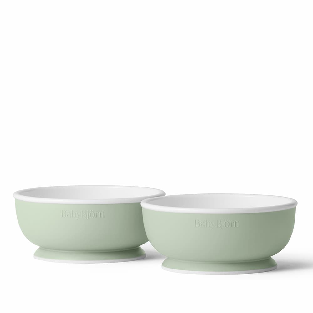 Babybjörn barnskål 2-pack Powder Green