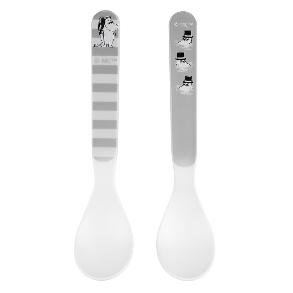 Rätt Start Mumin Vatten & Bad, Skedar, 2-pack, grå