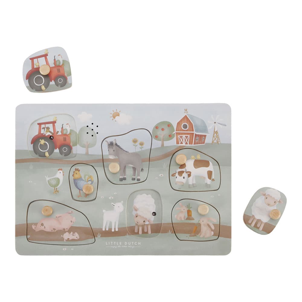 Little Dutch Ljudpussel i trä – Little Farm