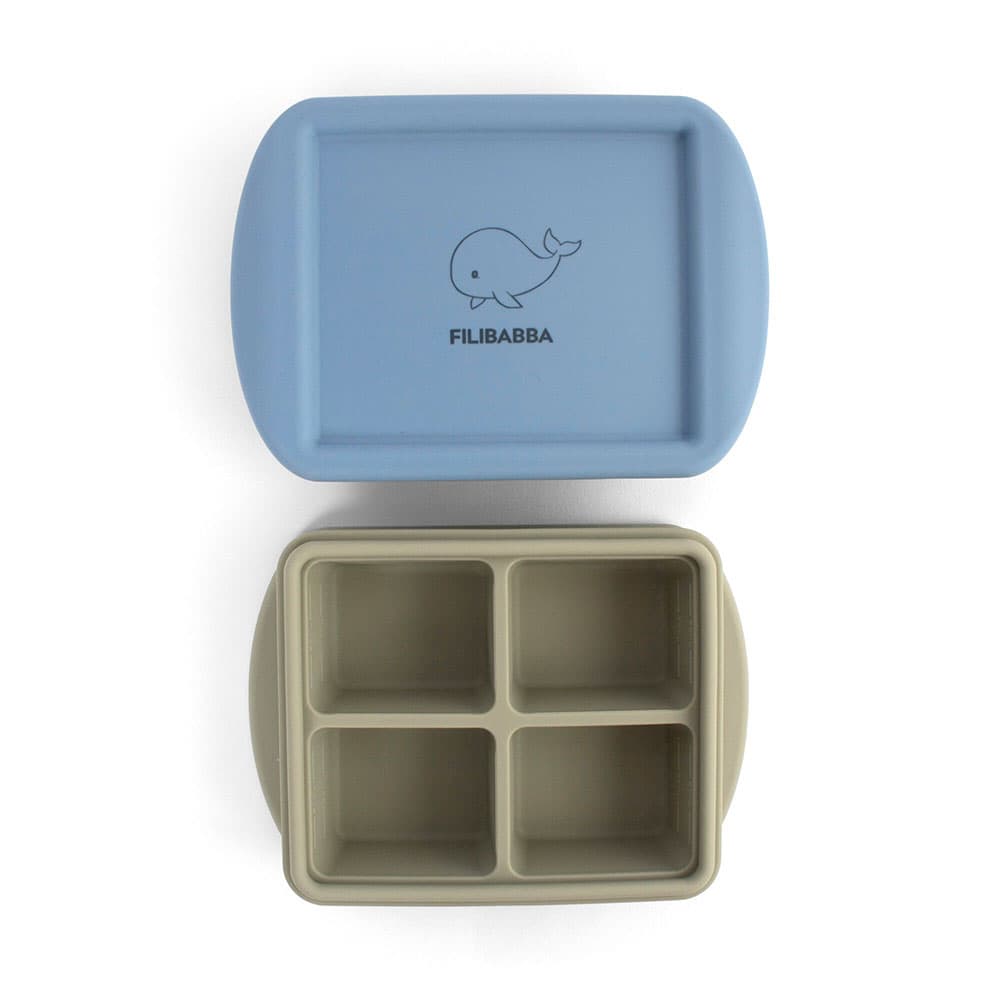 Filibabba Frysbricka silikon 4x65 ml 2-pack Ocean Mix